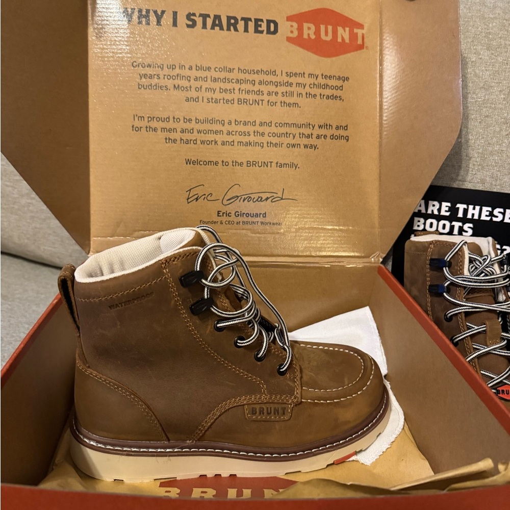 Brunt Women's Tan Lace Up Boots